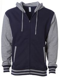 FELPA PESANTE CON CAPPUCCIO COLLEGE UNISEX